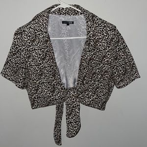 Brown Leopard Two Piece Set